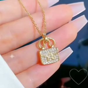 Kalung Titanium Wanita Tas Logo Heich Terbaru Kalung Titanium Anti Karat Tidak Luntur