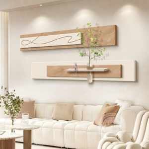 ภาพตกแต่งห้องรับแขกสไตล์ครีม ภาพวาดแนวตั้งยาว ภาพตกแต่งผนังพื้นหลังโซฟา ภาพวาด 3 มิติ ภาพวาดระดับไฮเอนด์