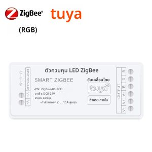 5-24V Zigbee 3.0 Smart Life Control Tuya CCT Dimmer/RGB/RGBW/RGBCCT ควบคุมสวิตช์ไฟ LED ตัวควบคุมอินเตอร์เน็ตไร้สายสมาร์ทสวิทช์