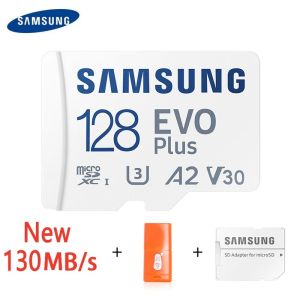 Samsung 128GB 256GB 512GB TF MicroSD Evo Plus 4K U3 V30 A2 Reads 130Mb/s High Speed Tablet SD Card Reader