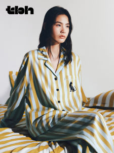 T-B-H | Long Couple Wearable Tencel Cotton Sleepwear Set