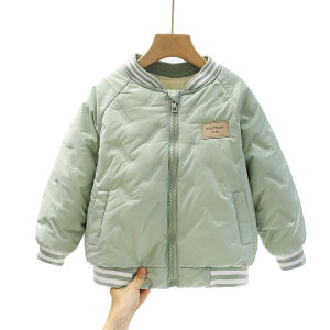 Childrens Cotton Padded Baseball Jacket Fleece Lined School Uniform Inner Wear for Boys And Girls Ages 3-14 Casual Style