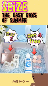 【Buy 2 Get 4 Gifts】2Pairs Magister Contact Lens Graded(0.00~-6.00) Natural 14mm + 2 Lens Case + 1 Solution(120ml) +1 Tweezers