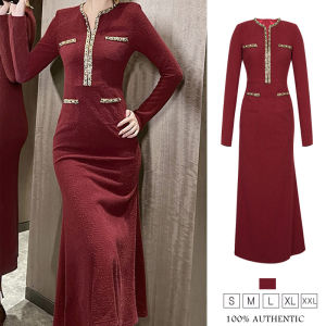 ZYHT womens dress red dress V dress polyester dress work dress vintage dress evening dress party dress Wedding dresses65289