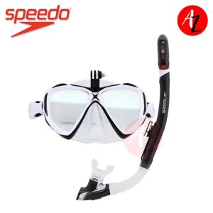 Speedo Black White Sport Adult Dual Lenses Combo With Camera Mount