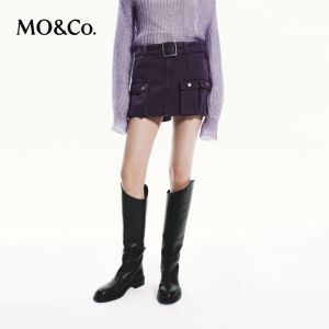 MO&Co. | Cute Workwear Style Low Waist A-line Cotton Denim Skirt