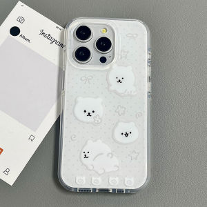 HUASUME | Gesture Cartoon Bear Design Phone Case Silicone