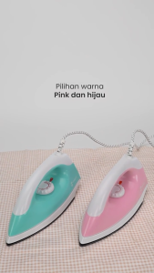 Setrika Listrik SANEX S-111 SI-451 Sol Stainless Steel Anti Lengket Rendah Daya 350 Watt