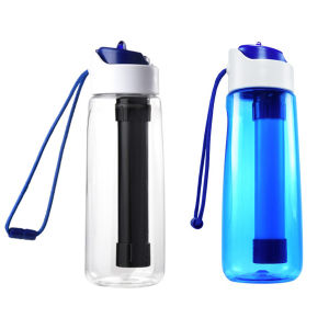 【New Arrival】 750ml Straw Filter Cup Portable Camping Survival Water Purifier Drinking Bottle