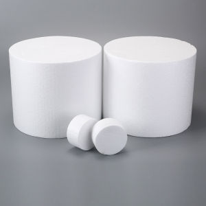 White Solid Polystyrene Foam Balls Cylindrical Hand-Painted DIY Early Education Materials Teaching Geometric Shapes Creative Crafts