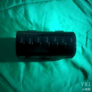 AM/PM 7 Days Pill Storage Box 14 Grid Portable Pill Box Weekly Detachable Pill Case