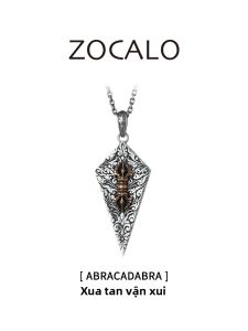 ZOCALO | Mens 925 Silver Obelisk Pendant