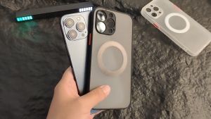 Magnet magnet magnet yang kuat tanpa wayar kes telefon untuk iPhone 16 15 14 13 12 11 Pro Max Mini X XR XS kalis gegar Armor Matte Silicon Cover untuk 16 PROMAX