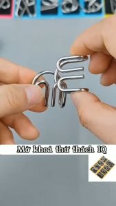 Combo 3 bộ 24 móc khóa thử thách IQ Thử Thách Mở Khóa Đồ chơi trí tuệ Nhật Bản Móc khoá tư duy cho bé