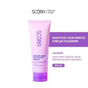[FWS]SCORA Salicylic Acid Gentle Low pH Cleanser Sabun Cuci Muka Oily Acne Prone Skin Friendly