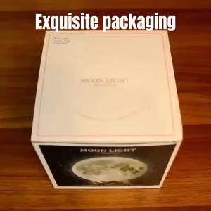 3D Print Rechargeable Moon Lamp 16 Colors Touch & Remote Control LED Night Light Creative for Bedroom Decoration Birthday Gift