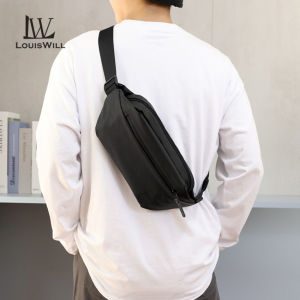 LouisWill Men Bag Shoulder Bag Chest Bag Fashion Cross Body Bag Large Capacity Leisure Bag Street Bag Casual Bag Lightweight Messenger Bag Travel Bag Business Bag Sports Bag