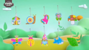 [SG SELLER] DIY Crystal Pendant Charm Set Kit 12 Patterns Paint & Color Birthday Party Gift Idea for Kids Adults