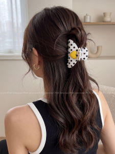 PINK EMPRESS | Dots Heart Shaped Clips for Thin Hair Rear Placement Elegant Feel Medium