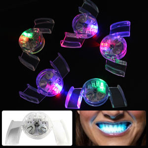LED Gigi Lampu Kelap Kelip Gigi Behel Pelindung Gigi LED Untuk Properti Pesta Halloween