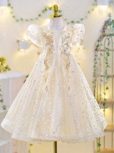 Princess Dress Childrens Performance Summer Outfit Beautiful Girls Long Skirt Soft Polyester Fiber Birthday Celebration Dress