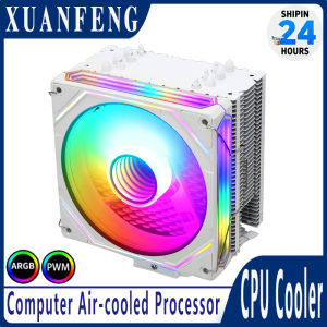 XUANFENG Computer Cpu Processor Cooler 120mm Argb Fan Air-Cooler 4/6 Heat Pipe Installing LGA2011 x79 x99 115x 1200 1700 AMD AM5
