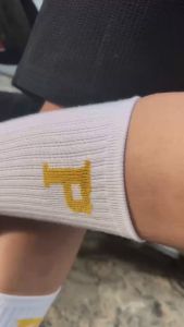 Tất cổ cao Nam Nữ Chữ P Vớ cao cổ thể thao phong cách hàn quốc