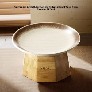 HUIYIMU | Spill-Resistant Skewed Mouth Cat Bowl Protecting Cervical Vertebrae
