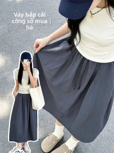 YAYANGREN | Pumpkin Gray A-Line Slimming Summer Dress