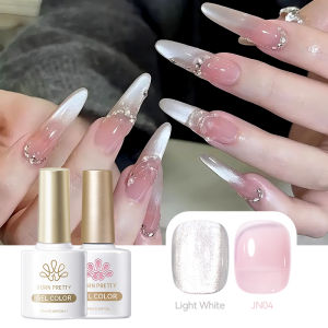 BORN PRETTY 2 Bottles 10ml Water Light And Pink Jelly Color Cat Magnetic Gel Polish Soak Off UV Gel Nail Art Varnish Manicure