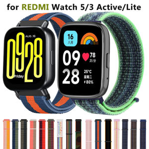 Colorful Nylon Loop For Redmi Watch 5 Lite/5 Active Watchband 22mm Sport Bracelet Strap For Xiaomi Redmi Watch 3 Lite/3 Active