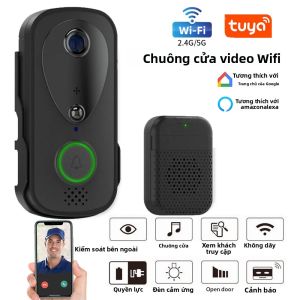 Chuông Cửa Thông Minh Không Dây TTLOCK 1080P WIFI Với Camera An Ninh Không Dây Phát Hiện Chuyển Động PIR Điều Khiển Bằng Ứng Dụng