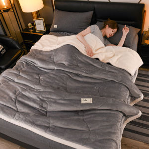 3-Layer Winter Blanket Lamb Wool