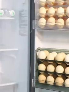 30 Grids Egg Storage Box egg organizer storage Refrigerator Storage Rack with Adjustable Freshness Box Egg Tray