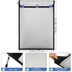 Flame retardant fireproof waterproof document bag Thickened document bag High temperature resistant