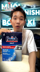 Muối Finish – Làm mềm nước – Bảo vệ máy rửa chén – Tăng hiệu quả làm sạch - Khử cặn canxi - BNK
