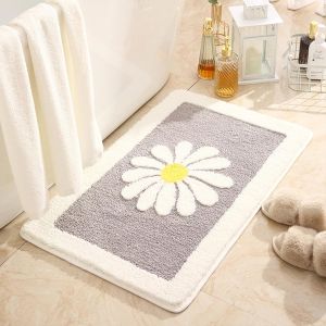 VIKAMA Cute Bath Mat Green Bathroom Rugs Take It Off Funny Bath Rugs Machine Washable Shower Rug for Bathroom Home Decoration