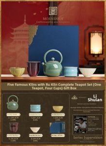 mornenjoy | Ceramic Tea Set Gift For Elders