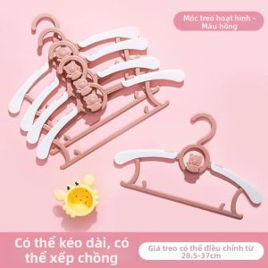 Giá Treo Quần Áo Bé Điều Chỉnh Không Trượt Nhựa