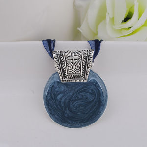 Vintage Geometri Womens Necklace Brincos round Enamel Pendant Steampunk Style Party Jewelry Accessories