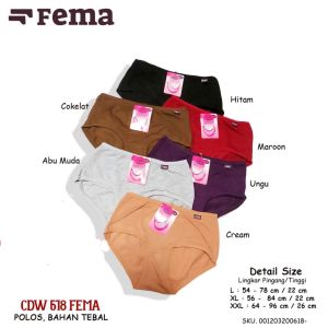 CD CELANA DALAM FEMA JAHIT BELAKANG CEWEK PEREMPUAN WANITA IMPORT KATUN LEMBUT MELAR ELASTIS TEBAL ADEM HALUS MURAH PREMIUM