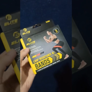 Elite 3-Piece Resistance Bands – Light/Medium/Heavy Workout Loop Bands for Fitness Gym & Training
