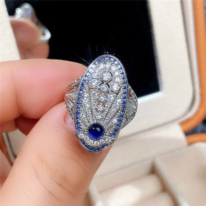 Huitan Western Style Aesthetic Rings for Women Luxury Ladys Finger Accessories Party Anniversary Birthday Gift Hot 2021 Jewelry