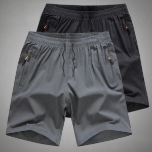 Quần Short Lỏng Nhanh Khô Vải Kẻ Sọc Mát Mẻ