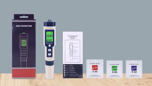 5 in 1 เครื่องทดสอบคุณภาพน้ํา มัลติพารามิเตอร์ ความเค็ม PH EC TDS เทอร์โมมิเตอร์ดิจิทัล อเนกประสงค์