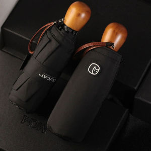 OLYCAT Mini Umbrella Windproof Strong Cute Shade Umbrella for Women Outdoor Compact Parasol Pocket Sun Umbrella Wooden Handle