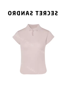 Elegant Ice Silk Knitted Top with Belt Summer New Style Thin Stand Collar Womens Fashion Polyester Fiber No Sleeve Straight Cut