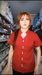 CALISSA FASHION PAKAIAN WANITA ATASAN KEMEJA CASUAL MODEL BELLA STYLE KOREA [ BISA COD ]