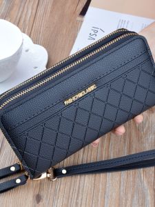 JIFANPAUL | Dual Zip Large Capacity Handbag Wallet with Double Layers