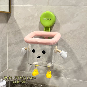Bathroom Face Towel Storage Box Wall Mounted Suction Cup Disposable Used Towels Second Use Genius Device Plastic Material